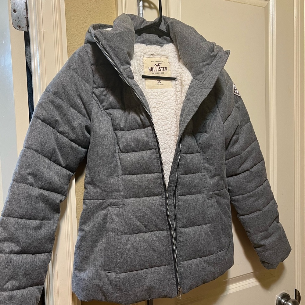 XS Hollister Grey Winter Jacket